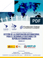 Programa para el Diplomado Superior en Gestión de la Cooperación Internacional para el Desarrollo Sostenible en República Dominicana