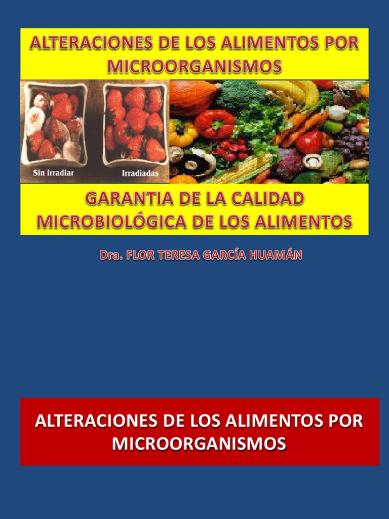 Alteraciones Microbiológicas en Alimentos | PDF | Antibióticos | Alimentos