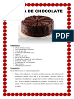 Recetas Torta de Chocolate