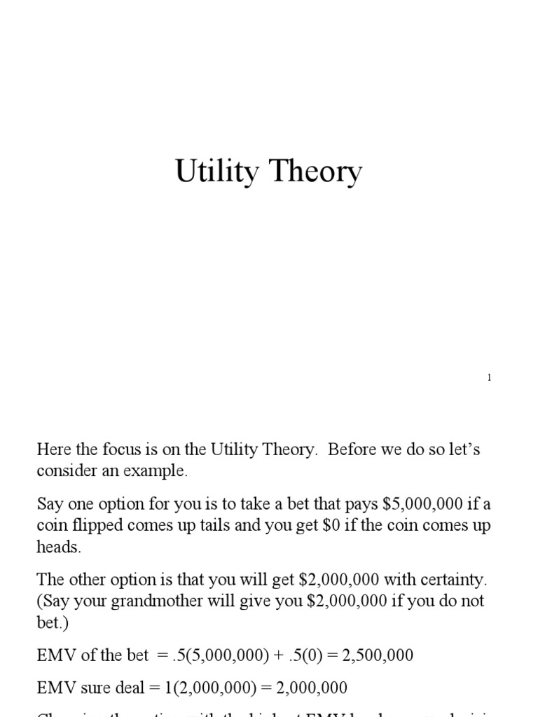 Utility | PDF | Utility | Risk