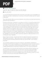 Ajuste de Puente Floyd Rose