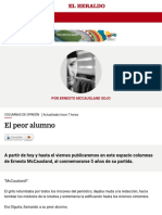 El Peor Alumno - El Heraldo