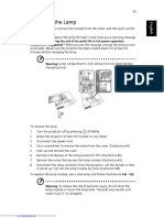 Replacing The Lamp: Downloaded From Manuals Search Engine