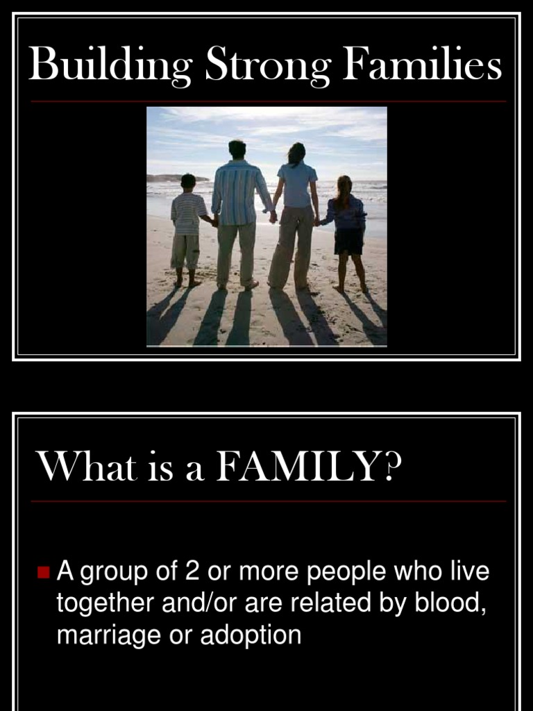 Building Strong Families | PDF | Stepfamily | Parent