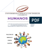 Derechos humanos en la legislación internacional y nacional