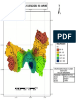 Mapa de Isoyetas de La Cuenca Del Rio Amaime