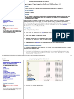 Importing and Exporting Using The Oracle SQL Developer 3