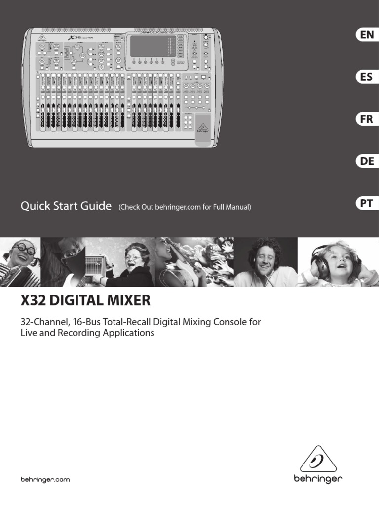 Manual Behringer - X32 Portugues 1 PDF | PDF | Ac Power Plugs And ...
