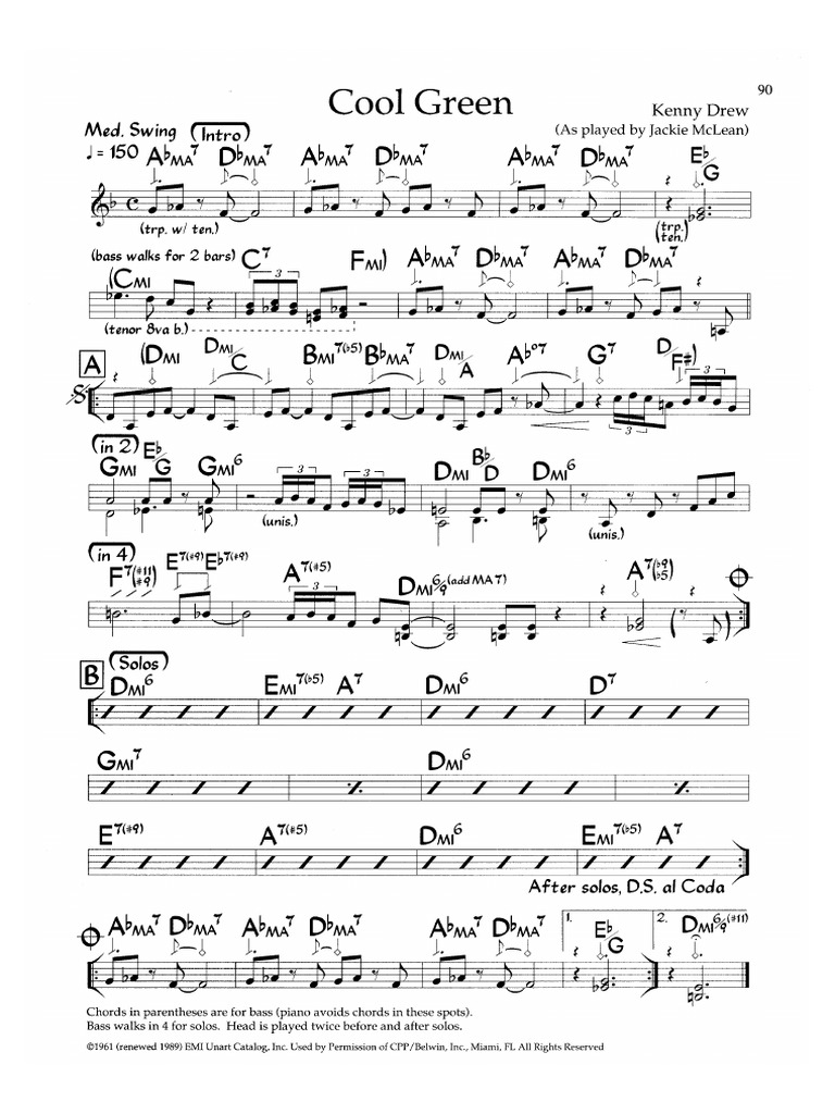 Cool Green-Kenny Drew | PDF