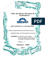 MECATRONICA AUTOMOTRIZ CURSO INVESTIGACION TECNOLOGICA