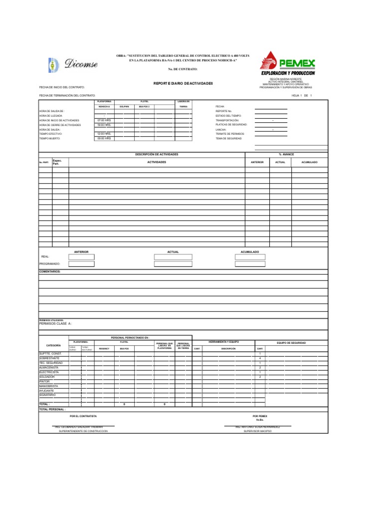 Reporte de Actividades Diarias