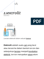 Elektrolit - Wikipedia Bahasa Indonesia, Ensiklopedia Bebas
