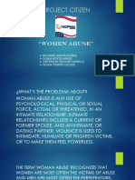 Project Citizen: "Women Abuse"