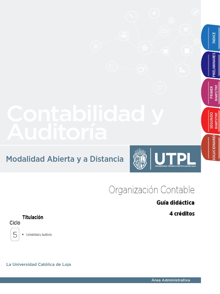 Guía Didáctica de Organización Contable | PDF | normas internacionales ...