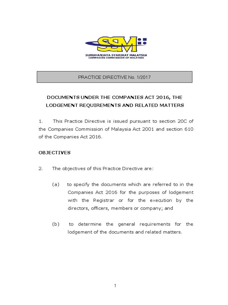 Practice Directive 120172 PDF Public Law Government Information