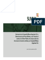 Informe Argentum 5 Nov 2008