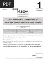 Download NZ Qualifications Authority Lvl 1 MathStats Exam 2017 by The Guardian SN365142025 doc pdf