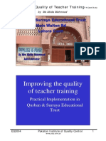 Case Study - How to Improving the Quality of Teacher Training