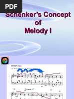 Schenker's Concept of Melody I