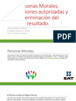 Personas Morales, Deducciones Autorizadas y Determinación Del