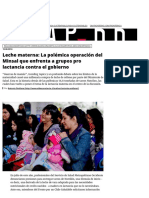 Leche Materna_ La Polémica Operación Del Minsal Que Enfrenta a Grupos Pro Lactancia Contra El Gobierno _ El Desconcierto