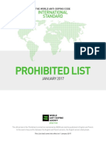 2016-09-29 - Wada Prohibited List 2017 Eng Final