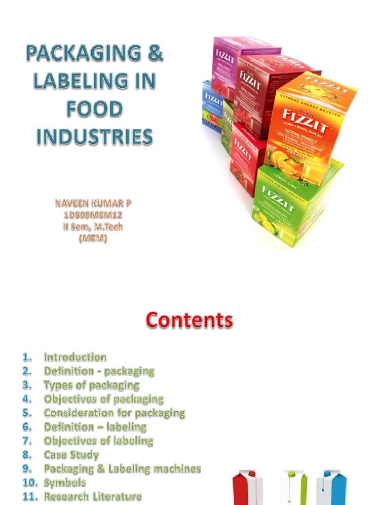 Food Packaging and Labeling Overview | PDF | Packaging And Labeling ...