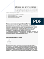 Clasificación y Tipos de Las Proyecciones