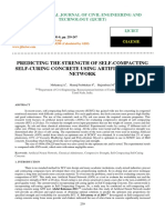 Predicting The Strength of Self-Compacting Self-Curing Concrete Using Artificial Neural Network