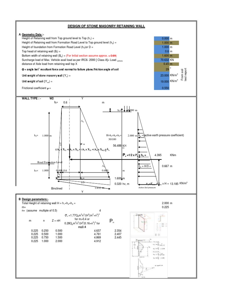 Stone Masonry Wall PDF | Building Materials | Civil Engineering