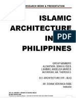 Group Research on Islamic Architecture in the Philippines