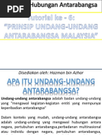 SJH1108 Prinsip Undang-Undang Antarabangsa Malaysia