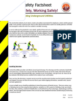 Factsheet - Locating and Avoiding Underground Utilities