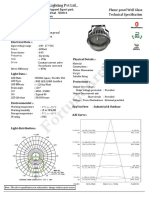 LWG02 (40W) Non Flame Proof Well Glass Technical Specification Details.05.04.2016