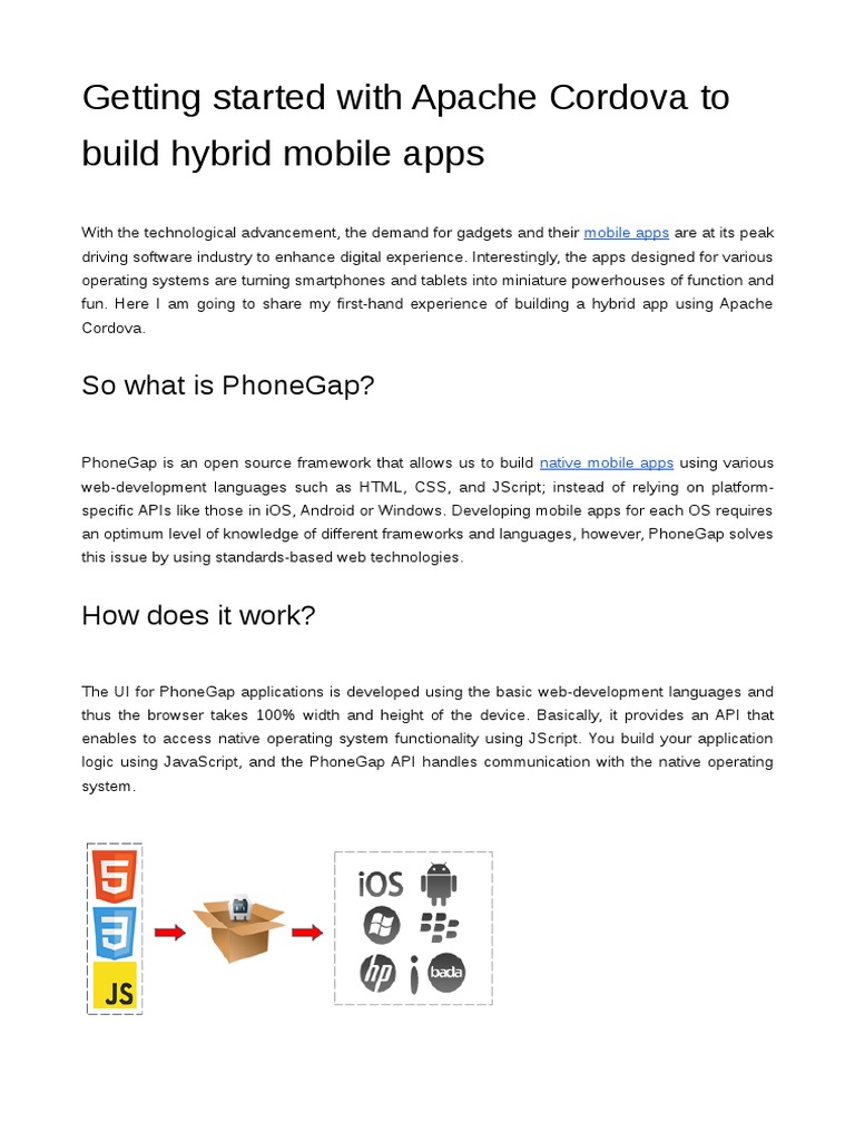 Build Hybrid Apps with Apache Cordova | PDF | Mobile Computers ...
