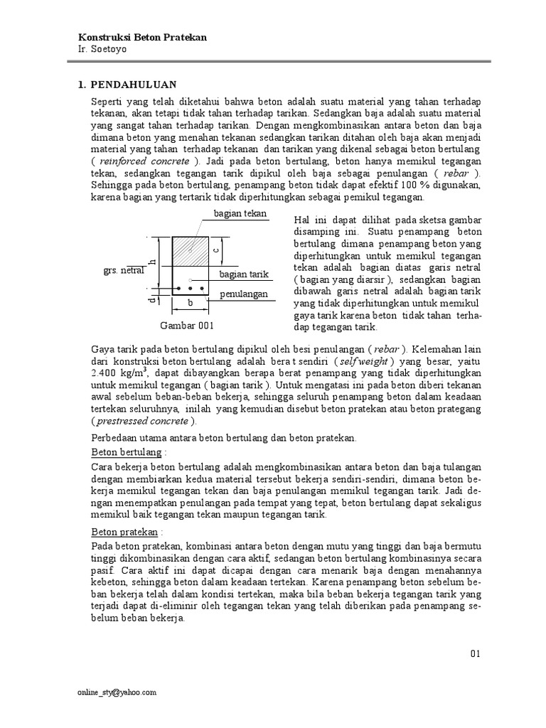 Beton Prategang Ir soetoyo Beton Prategang Ir soetoyo