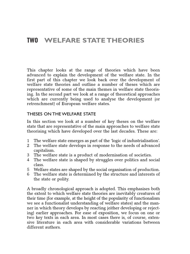 essays on the welfare state