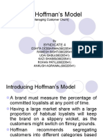 Hoffman's model for managing customer churn in Colgate toothpaste and Airtel