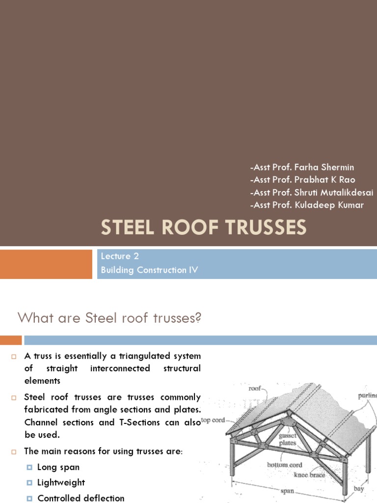 Types and Benefits of Steel Roof Trusses | PDF | Truss | Galvanization