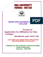 Application For New College 2017-18