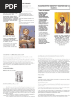 Hoja de la Misa de san Agustín