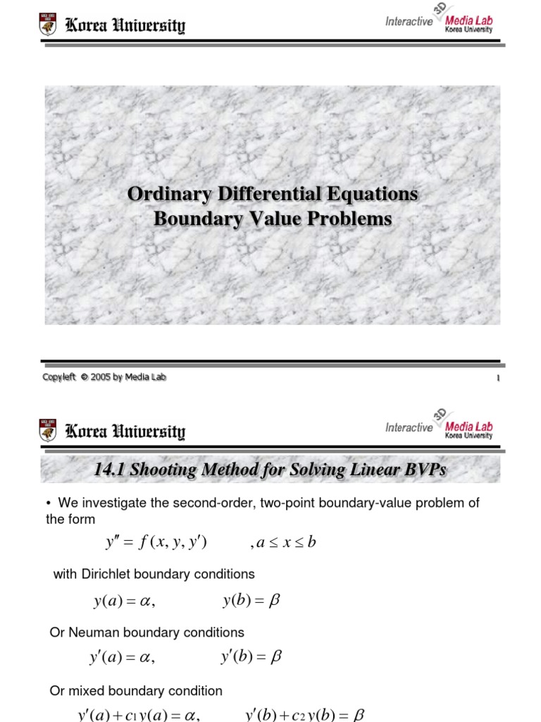 Bvp Boundary Value Problem Finite Difference