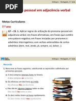 G-Pronomes Em Adjacência Verbal