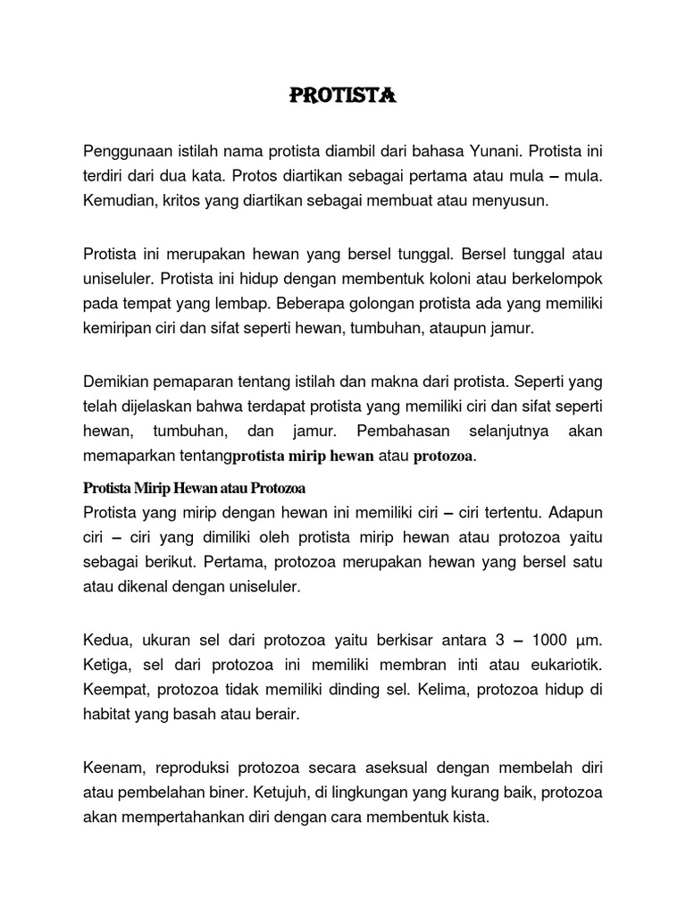 98 Koleksi Gambar Protista Mirip Hewan Tumbuhan Dan Jamur HD