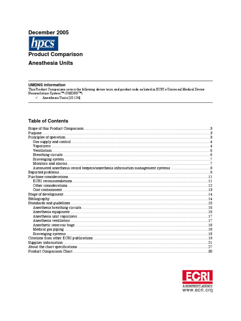 Anesthesia Units Anesthesia Carburetor
