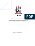 305233757 Pre Projeto Da Dissertacao UFPE GERAL