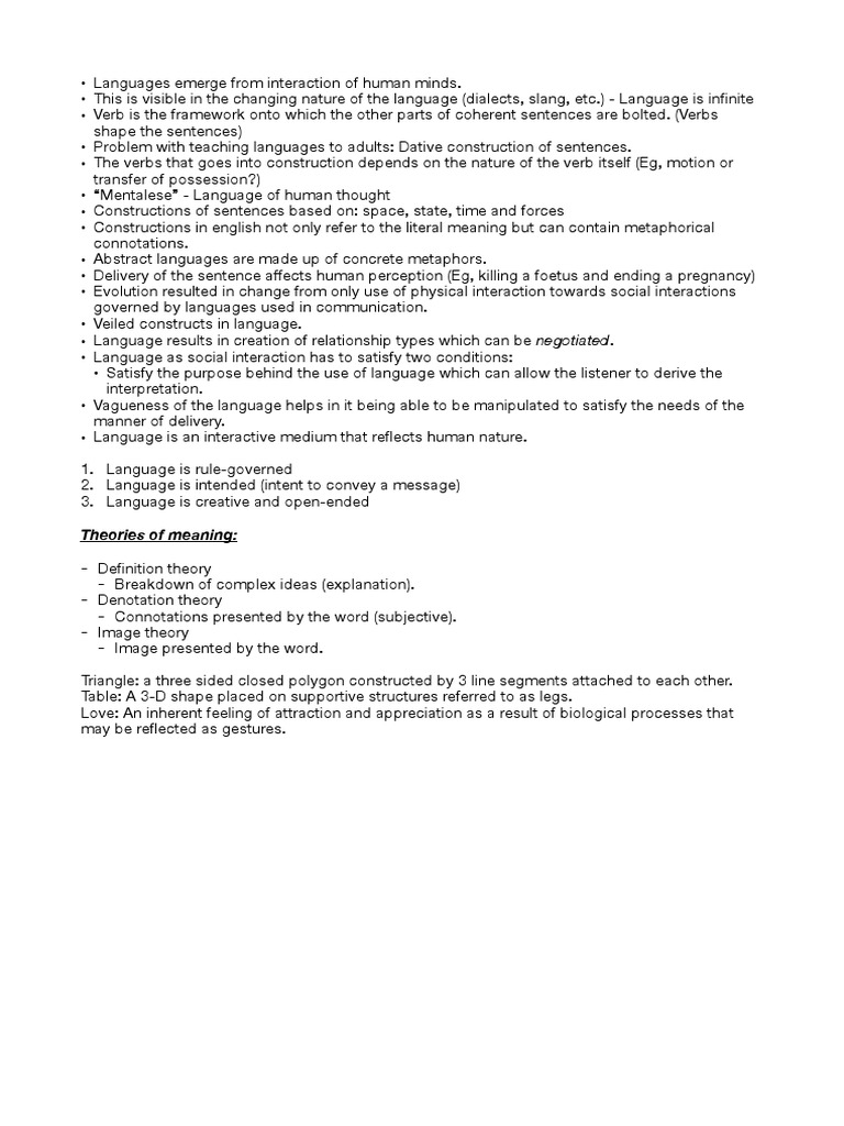 Understanding Language and Its Constructs | PDF | Language Arts ...
