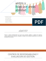 Presupuestos y Contabilidad Por Áreas de Responsabilidad.