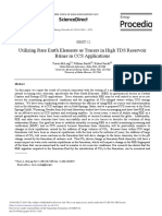 Utilizing Rare Earth Elements As Tracers in High TDS Reservoir