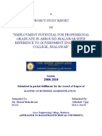MBA IV Sem Report